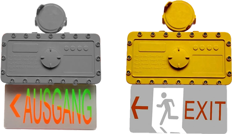 Explosion-Proof Exit Sign — Pendant Mount — catalogue product view