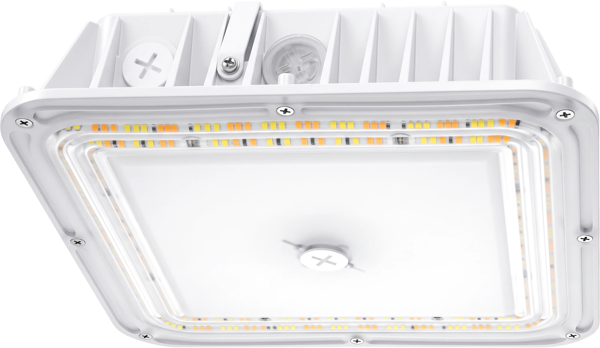 Garage canopy light CSA03, three-quarter front view