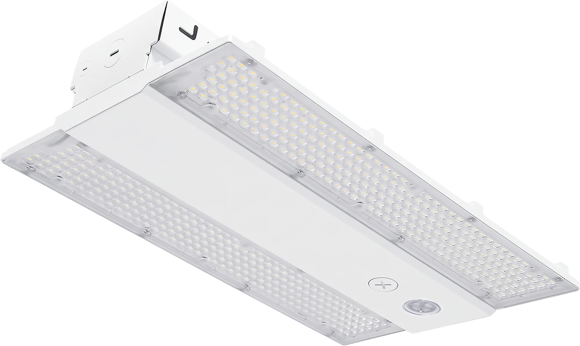 Linear high bay FLS21, three-quarter underside view