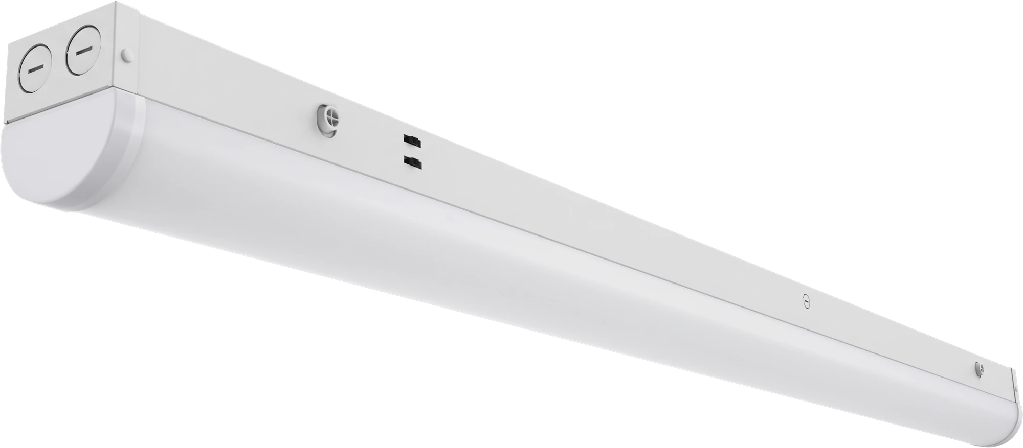 Linear strip SP05 4 ft, three-quarter underside view